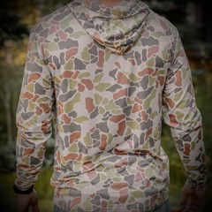 Burlebo Men’s Performance Hoodie – Lightweight XXL, Driftwood Camo