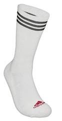 adidas Men’s Tour Performance Crew Athletic Socks, Cushioned Sole, White