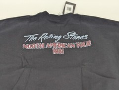 Junk Food Rolling Stones Sweatshirt Crew Neck North America 1981 Black Size XL