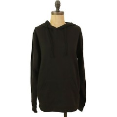Jeff Athletics Sweatshirt Hoodie Top S Kangaroo Pocket Black Fleece NWT B13