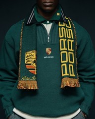 Aime Leon Dore ALD / Porsche Jacquard Crewneck Sweatshirt Pine Grove Size XL