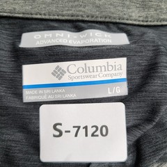 Columbia Men Sweatshirt L Gray Omni-Wick Activewear Gorpcore Logo Zipper Long