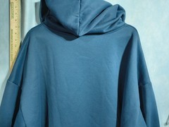 XIEERDUO Hoodie Mens 2XL Blue Pullover Hooded Pockets Lined Oversized Fleece