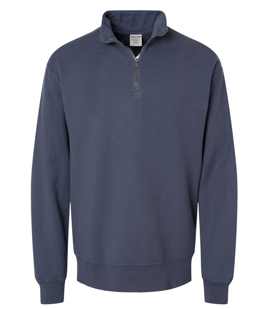 🔥 ComfortWash by Hanes Garment-Dyed Quarter-Zip Sweatshirt Up To 3XL GDH425