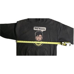 Marvel Black Panther Killmonger “Hey Auntie” Anime Graphic Hoodie Size M Black