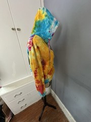 US Vintage Tie Dye Peace Sign Hoodie