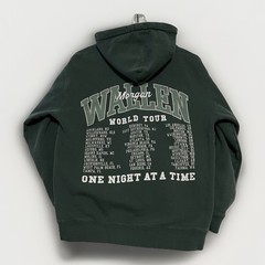 Morgan Wallen Concert Sweatshirt Hoodie Sz Medium Green One Night At A Time Tour