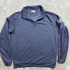 Peter Millar Pullover Mens Medium Blue Stretch Perth Performance Golf