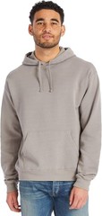 Men’s No Closure Hoodie Long Sleeve Hooded Neck Concrete Gray Daily Wear Cotton