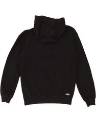 FILA Mens Graphic Hoodie Jumper XS Black Cotton DG88
