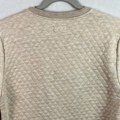 Marine Layer Men’s Corbet Quilted Crewneck Size Medium Oatmeal