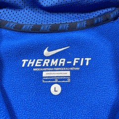 Nike Therma Fit Sweatshirt Men Large 1/4 Zip Training Top Blue Pullover Gym