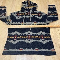 American Eagle Outfitters Mens XL Aztec Southwest Sweater Hoodie 100% Cotton