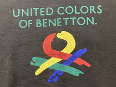 United Colors of Benetton Sweatshirt Size M Black Made In Indonesia Vintage 90’s