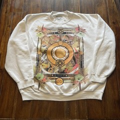 Civil Sweatshirt Mens Large Ornate Medallion Floral Graphic Fleece Crewneck