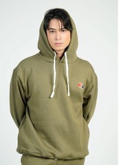 HIP MNL Pullover Hoodie Fleece Mens Sweatshirt Olive Green Sz- M NWT #1963
