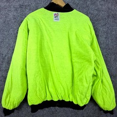 Vintage 90s Umen Cycle & Surf Snowboard Sweatshirt Mens Black Green Reversible
