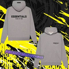 NWT Fear of God Essentials Dark Oatmeal Hoodie Size M Medium Authentic✅