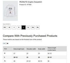 UNIQLO UT Peanuts 75th Anniversary Collection Sweatshirt Unisex Adult Size L NWT