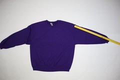 Gildan Heavy Blend Blank Long Sleeve Pullover Sweatshirt Purple 6 Pack Adult XL