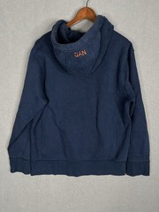 Original Vintage TRIPLE 555 FIVE SOUL Embroidered Hoodie XL Blue NYC