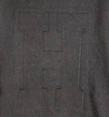 NEW The Hundreds Mens Crewneck Sweatshirt Black Medium Varsity H Puff Letter