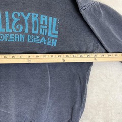 Vintage Spot Sport Beach Volleyball Sweatshirt Mens One Size Blue Fleece Graphic