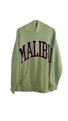 Rue21 Hoodie Green Malibu Vintage Sweatshirt Cotton Fleece Unisex 0008408 039