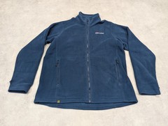 Berghaus Fleece Jacket Mens XXL Full Zip Navy Gorpcore Outdoor Hiking Walking