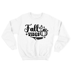 Fall Vibes Sweatshirt Crewneck Unisex Womens Mens Love Fall Autumn