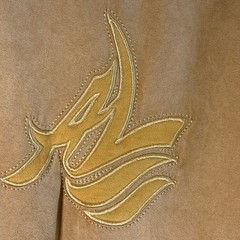 Al Wissam Suede Hoodie Mustard Yellow Embroidered Logo Streetwear Pullover 3XL