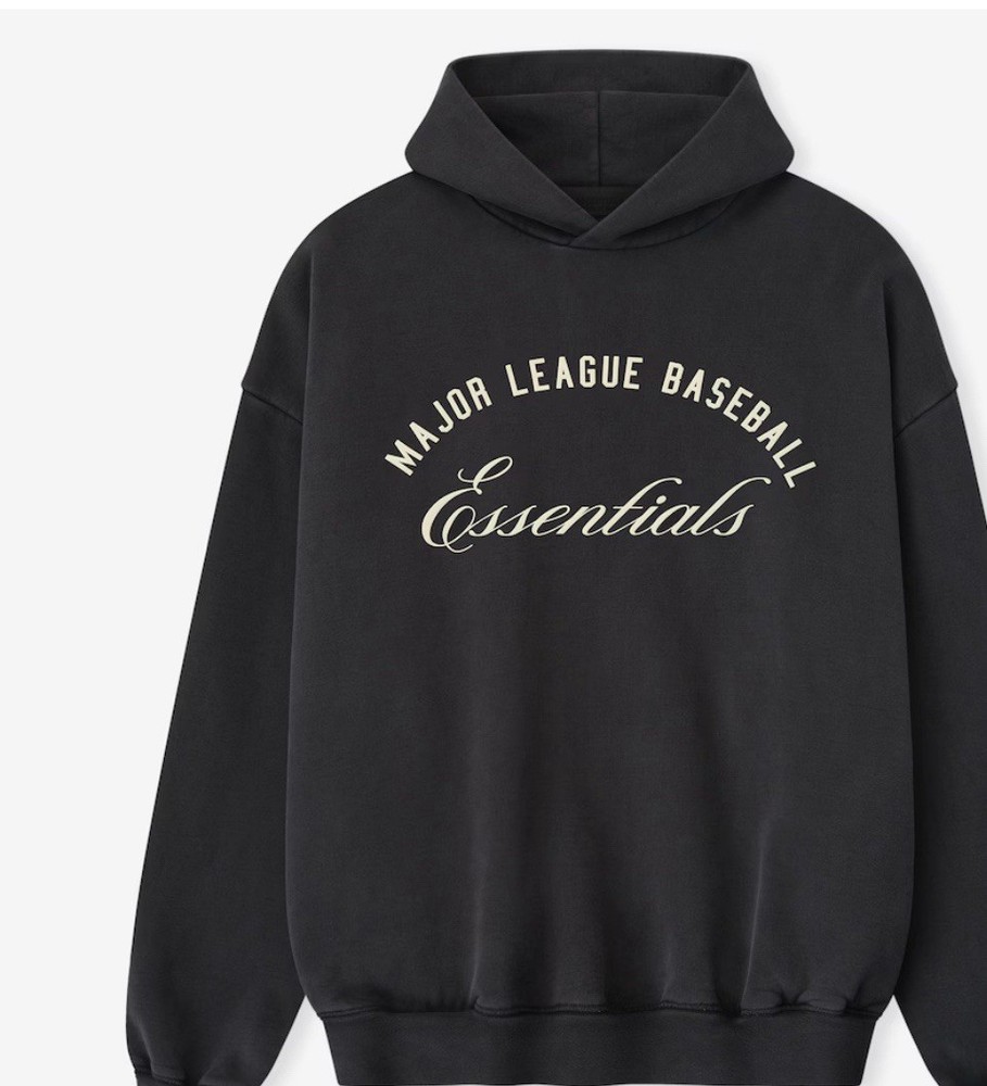 Authentic Fear of God Essentials x MLB Hoodie IN HAND XL Black