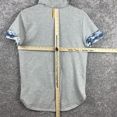 Triple Five Soul NYC Hoodie Shirt Youth Medium Gray Short Sleeves Athletic