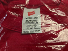 NOS Vintage Hanes EcoSmart Sweatshirt Men’s XXL New in Package Deep Red