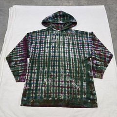 Size LARGE Vintage Red Eraser Tie Dye Hoodie Sweater Green Brown Blue Purple 90s