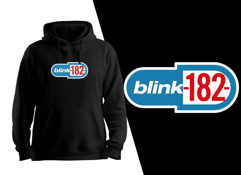Blink 182 Pill Logo Punk Rock Band Hoodie Adult Unisex New