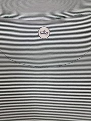 Peter Millar Men’s M GREEN White Pinstripe 1/4 Zip L/S NEW 3RD PTY WESTMINSTER