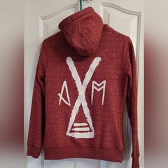 Unisex Hoodie Mediun unisex red Full Zip Hooded Sweatshirt