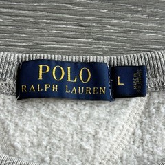 Polo Ralph Lauren Sweatshirt Men’s Large Grey Crewneck USRL Navy Military Style