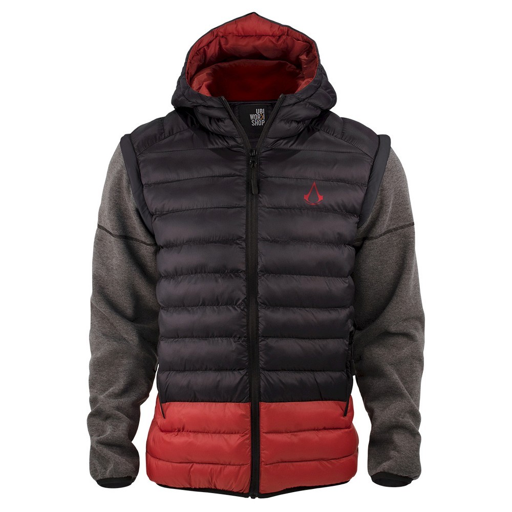UbiWorkShop Assassin’s Creed Black Urban Vest Removable Sleeve, S, M, L, XL, 2XL