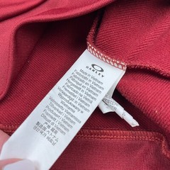 Oakley Sweatshirt Men Medium Red Gray Full Zip Track Suit Jacket Sweater Warm Up