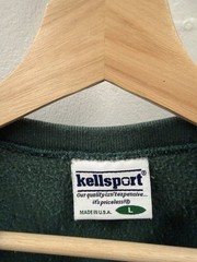 Vintage Kellsport Pocket Heavyweight Sweatshirt Size Large Green Blank