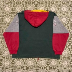 VINTAGE 1990s ATR athletic dept colour block ‘1955’ Pullover Hoodie Size M