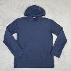 Outdoor Voices Sweatshirt Mens Small Blue Hooded Pullover Gym Hiking