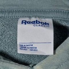 Reebok Hoodie Mens Medium Green Yellow Colorblock Classic Logo Pullover