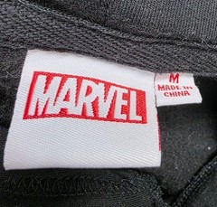 Marvel Deadpool Japanese Graphic Pullover Hoodie Black Red Size Medium