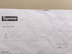 Supreme S Logo Hooded Sweatshirt 2015 Fall/Winter Men’s Large Ash Grey