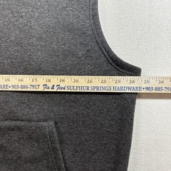 Knocker Activewear Men’s Vest Size 2XL Gray Fleece Sweatshirt Sleeveless Jacket