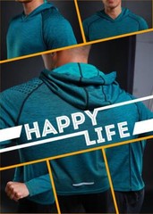 Men’s Hoodies Long Sleeve T-shirts Training Clothes Breathable Sports T – shirts