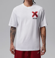 *NEW* Men NIKE AIR JORDAN Brooklyn “Banned” T-Shirts WHITE (IR2121 100) 👍